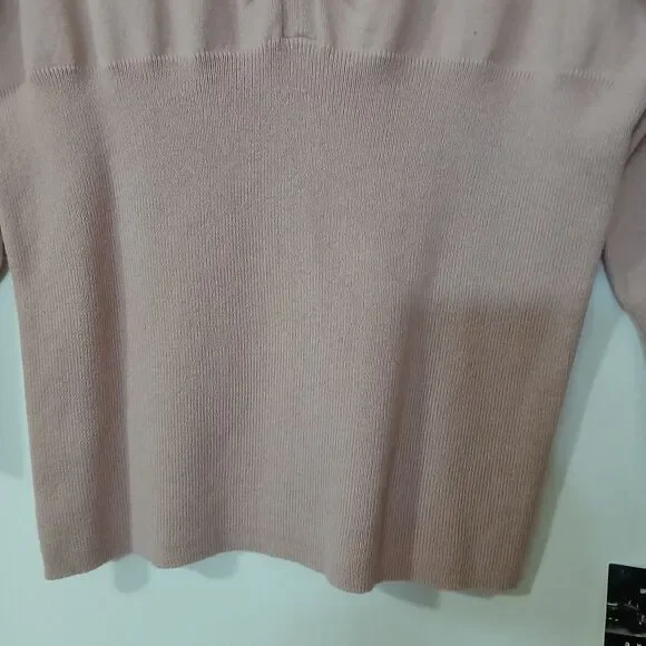 Axcess Women's Pink Maueve V-Neck Lightweight Pullover Sweater Size Medium NEW - Picture 4 of 9